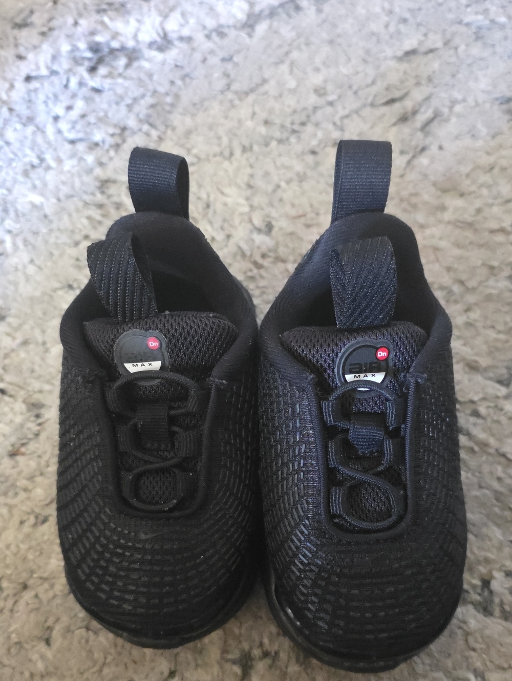 Black Baby/Toddler Knit Sneakers